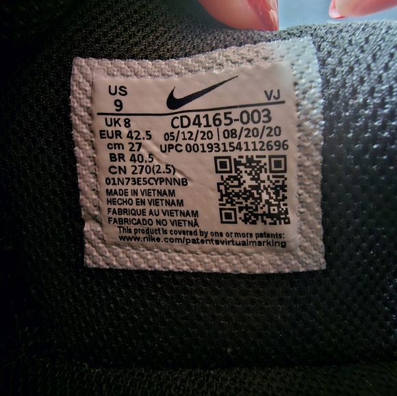 Men's 9 Airmax Excees black/gray - Picture 7 of 7